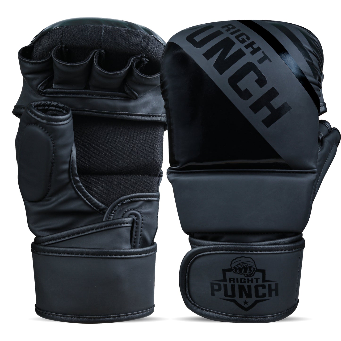 Black MMA Shooter Gloves