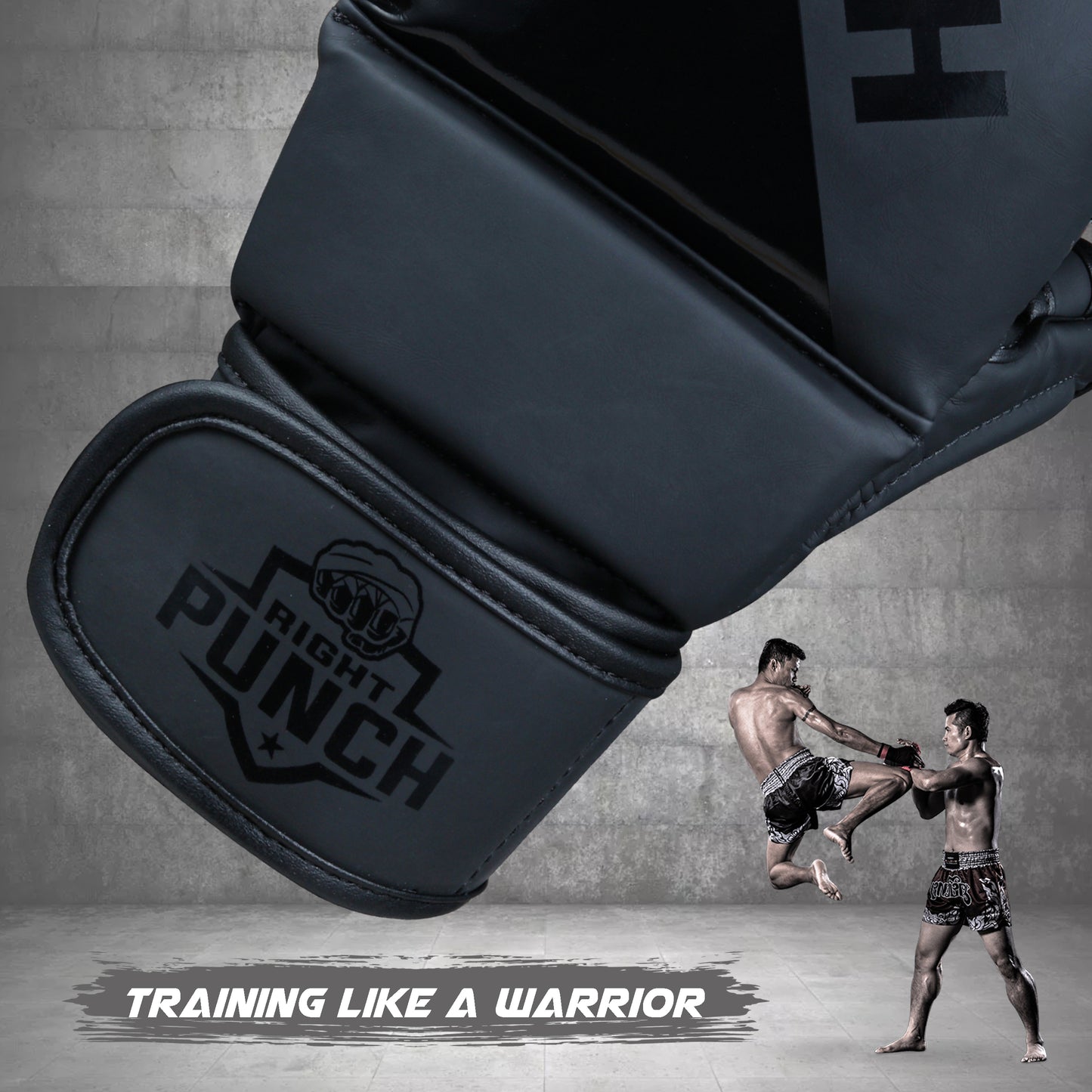 Black MMA Shooter Gloves
