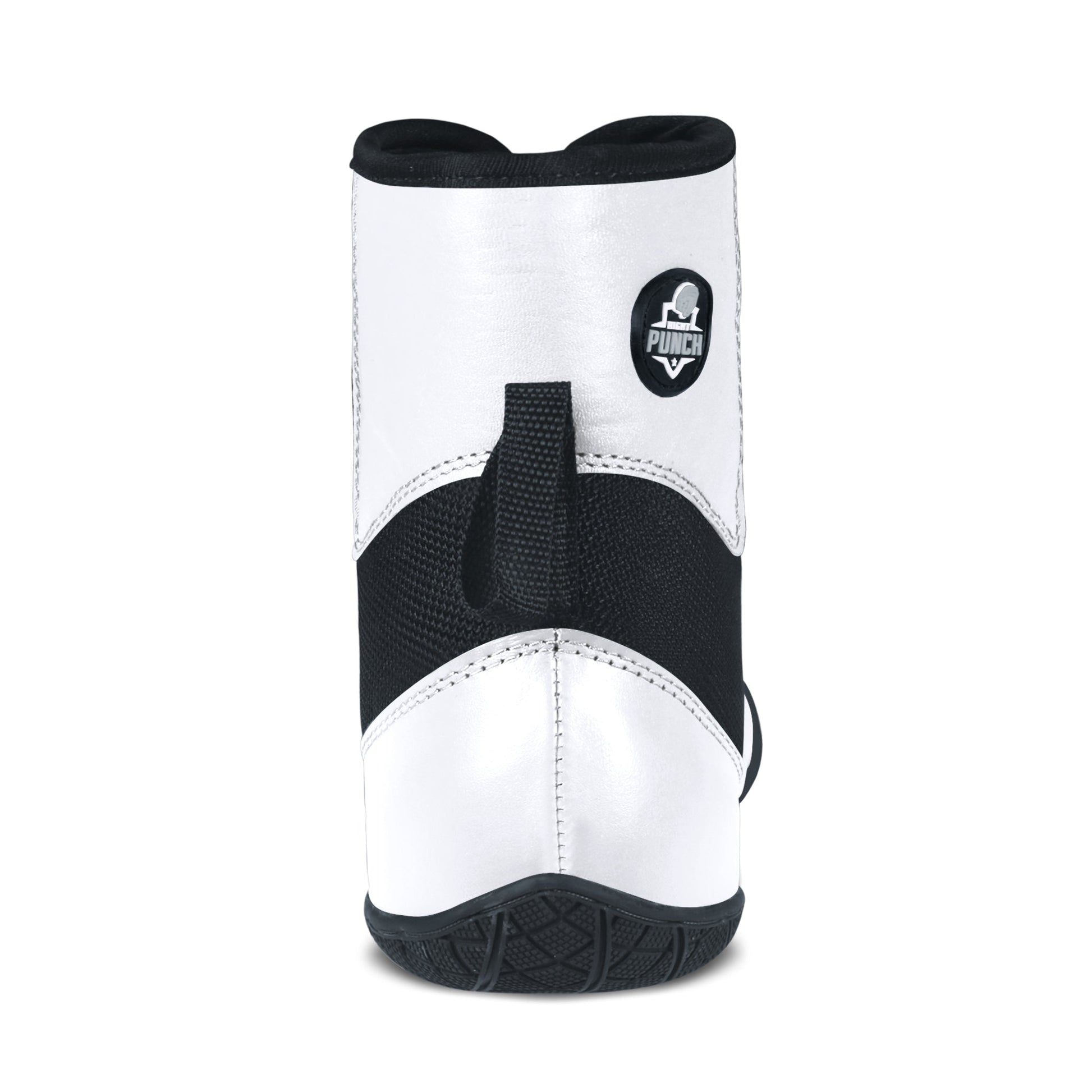 RightPunch White High - Top Boxing and Wrestling Shoes - RightPunch Sports
