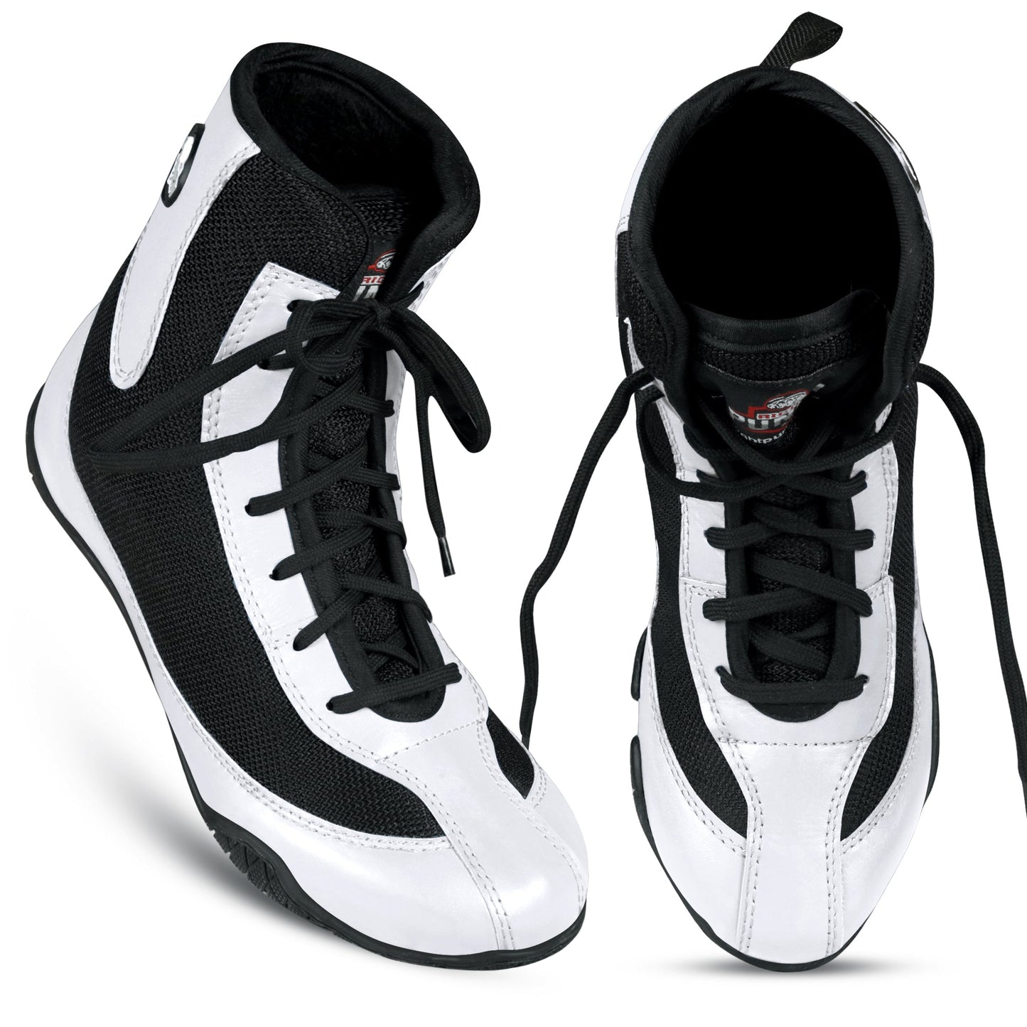 RightPunch White High - Top Boxing and Wrestling Shoes - RightPunch Sports