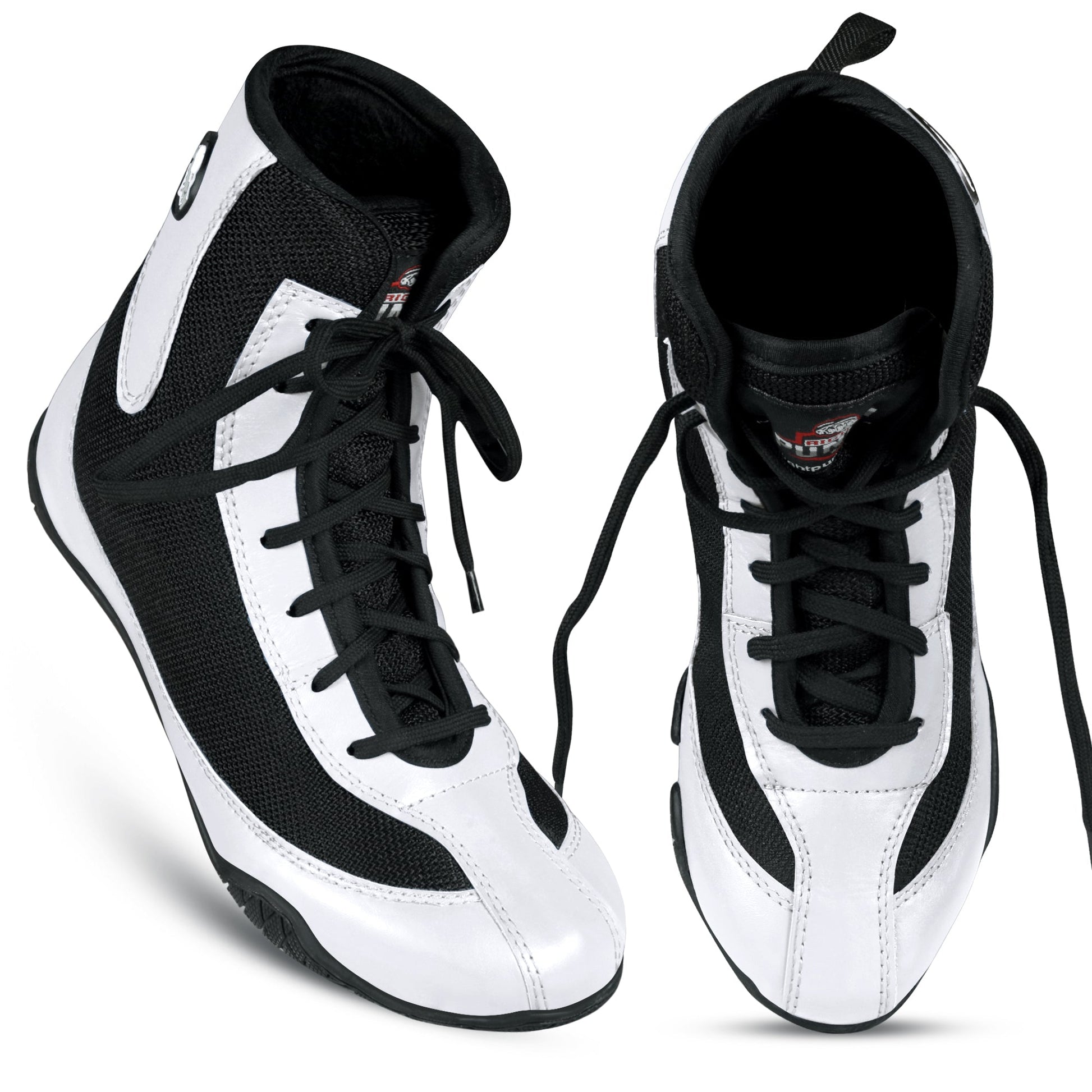 RightPunch White High - Top Boxing and Wrestling Shoes - RightPunch Sports