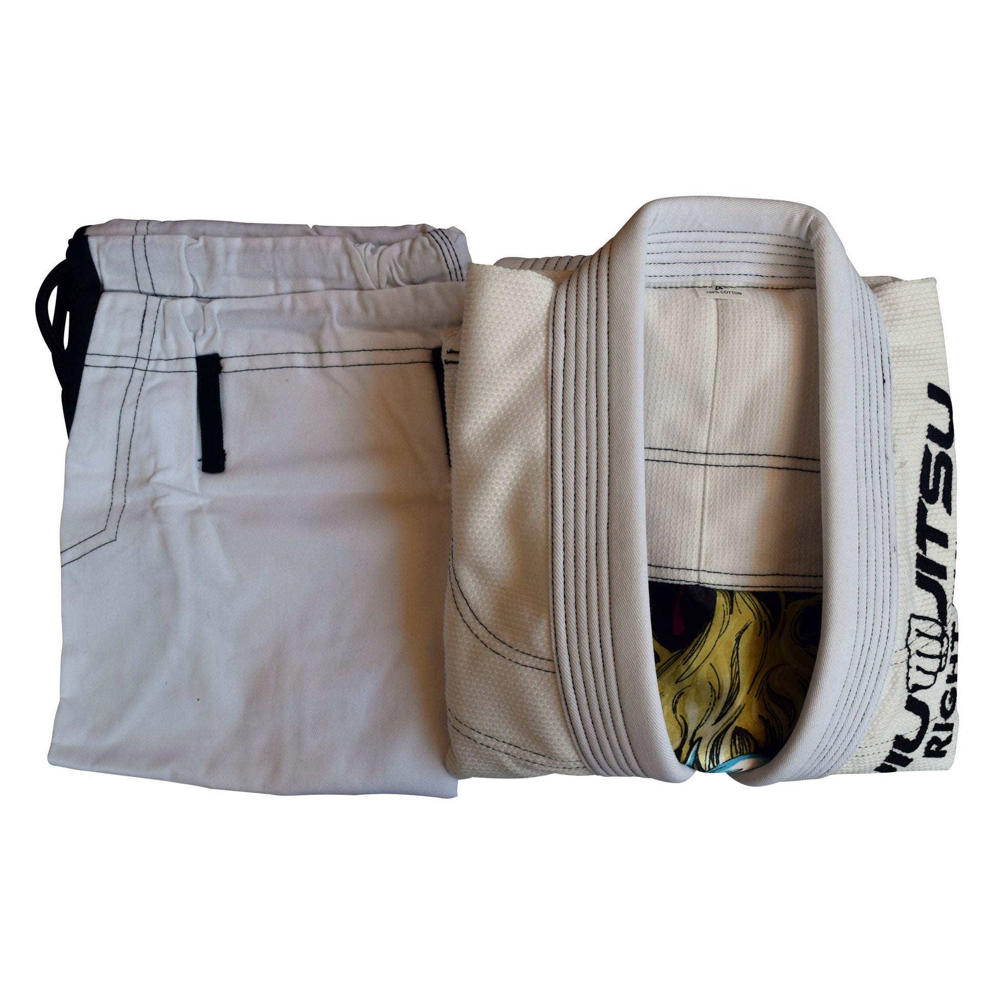 White Bjj Gi for Kids - Brazilian Jiu Jitsu for Kids With Free Belt.